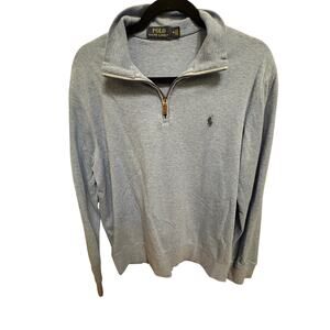 Polo Ralph Lauren Mens Luxury Jersey Quarter Zip Pullover